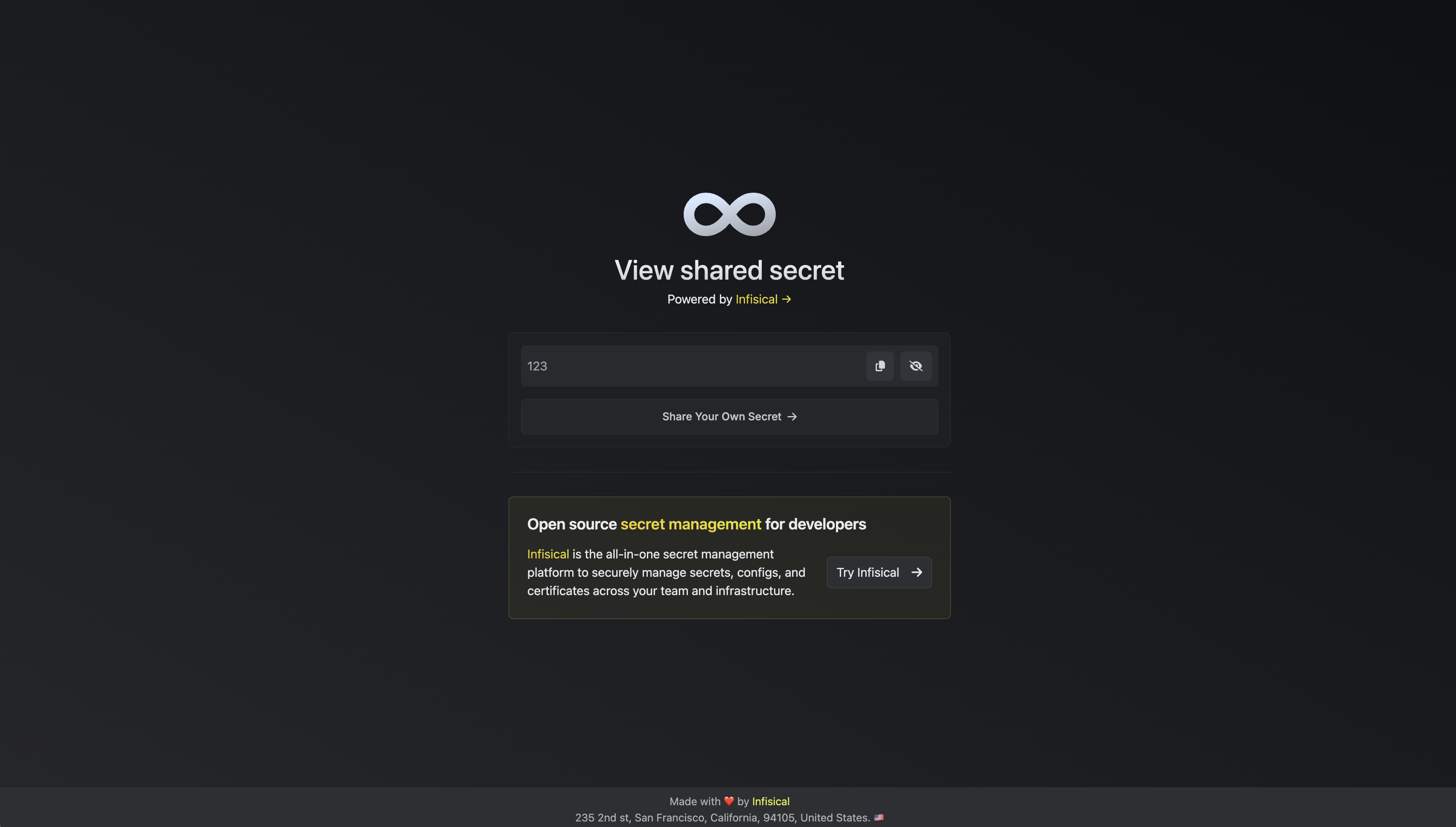 Access Shared Secret
