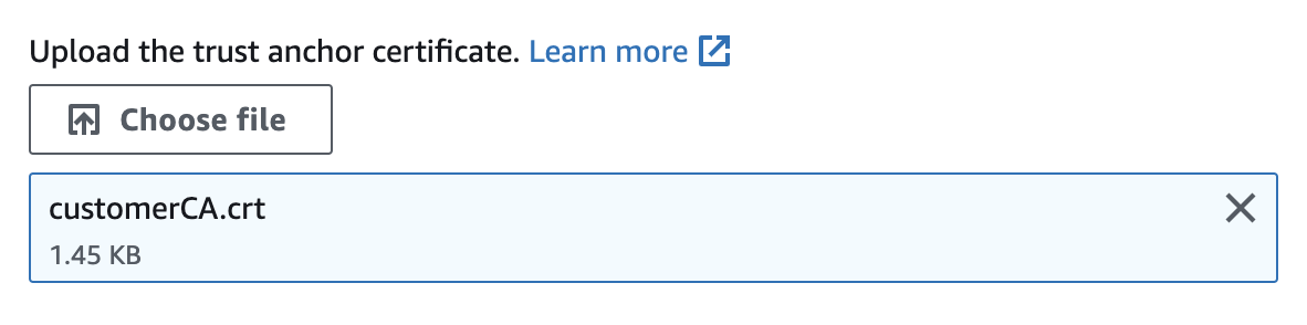 Set key store cert