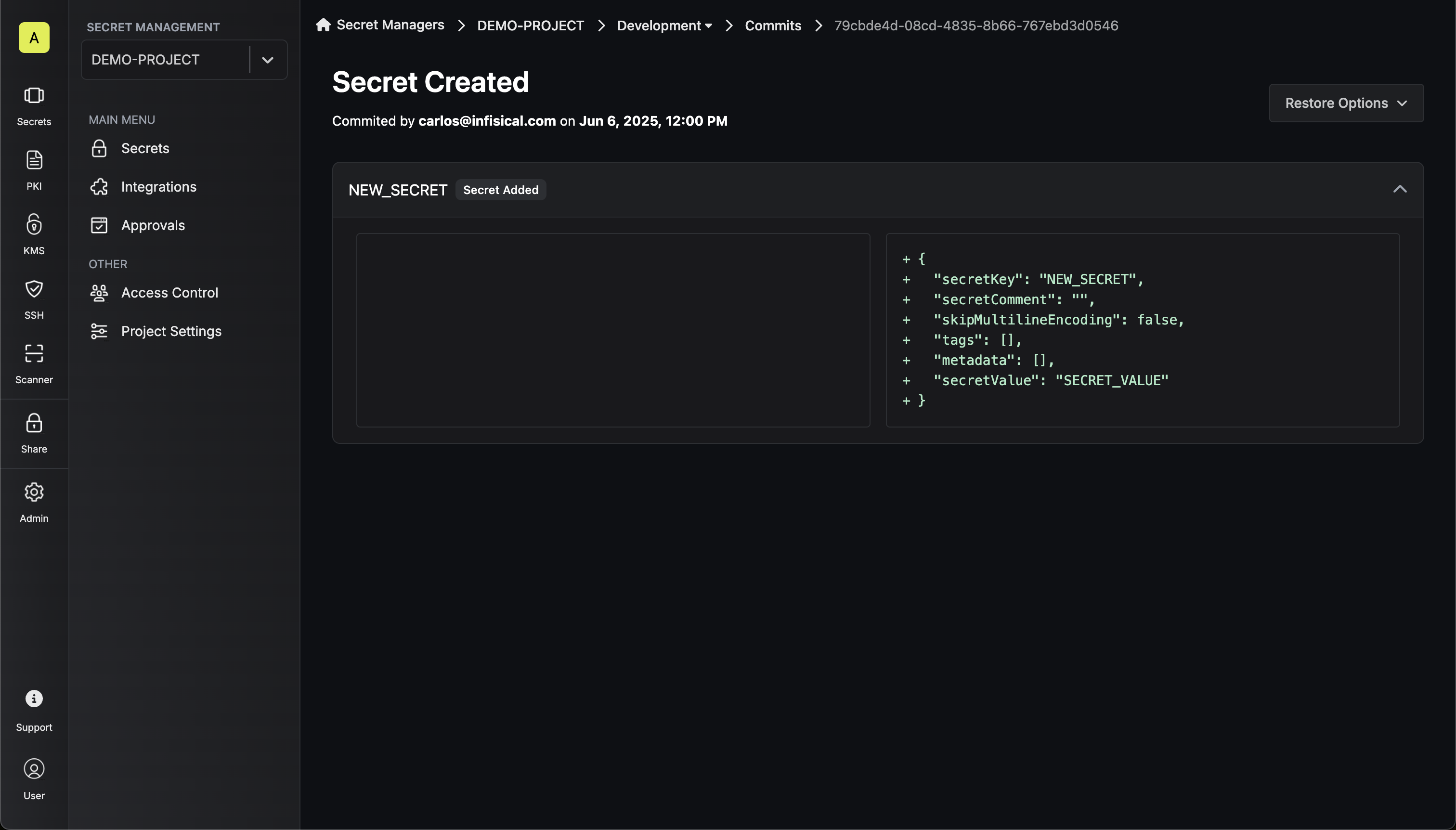 Detailed Commit Inspection