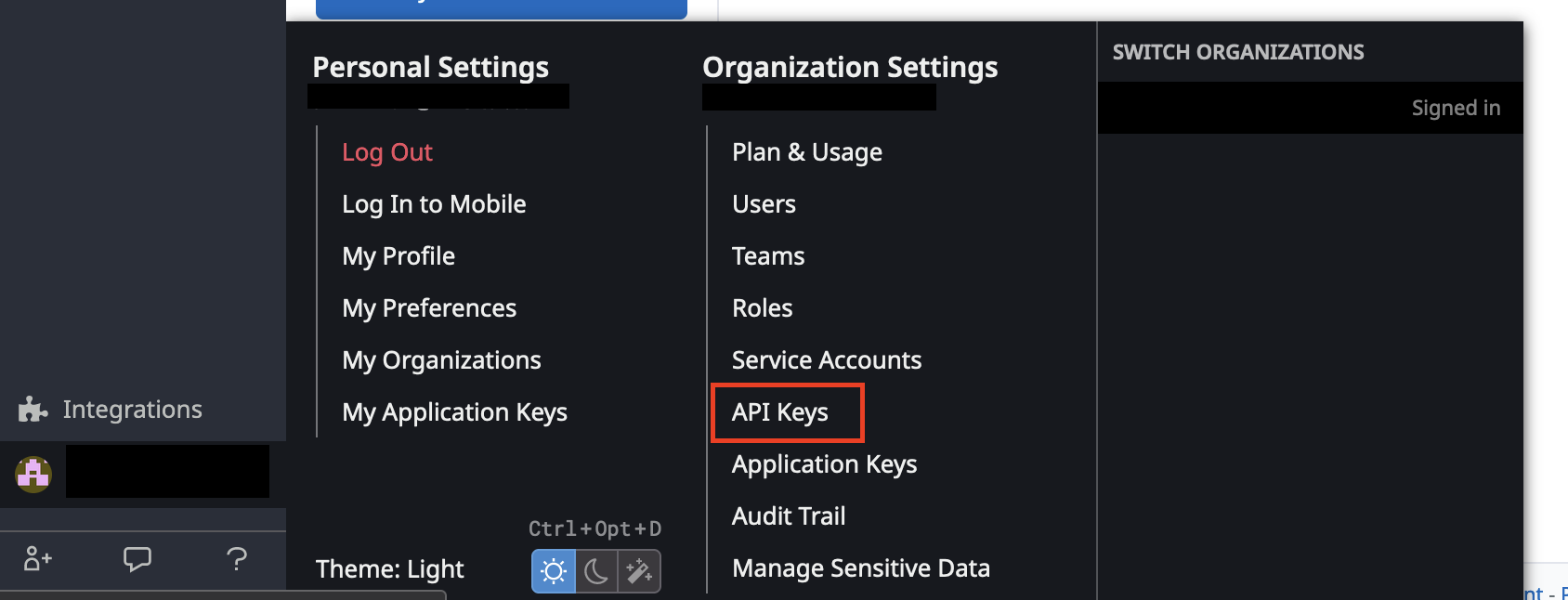 api key create