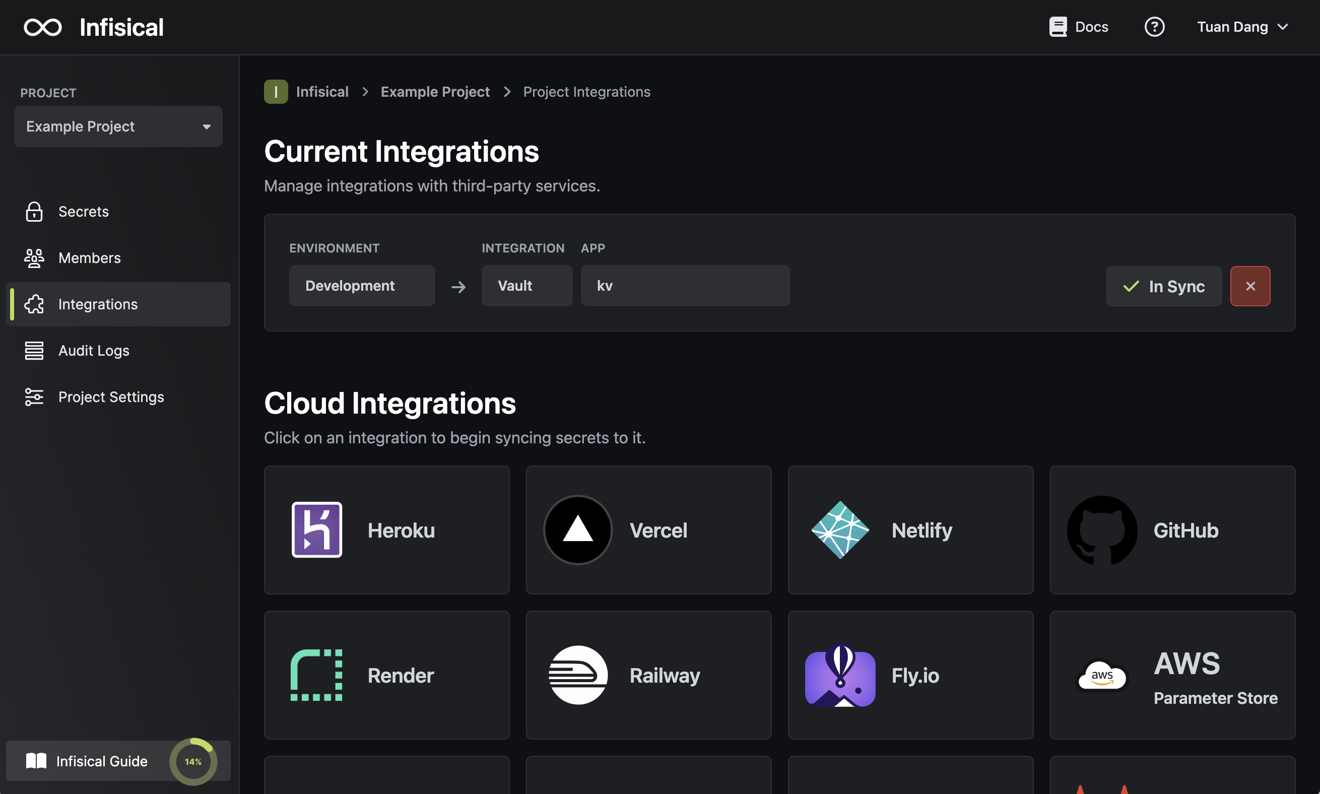 integrations hashicorp vault
