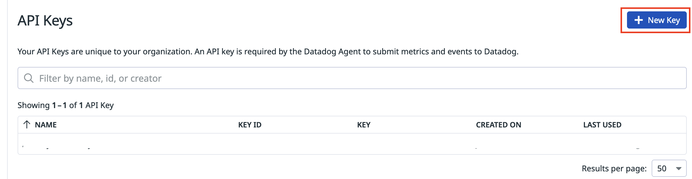 api key form