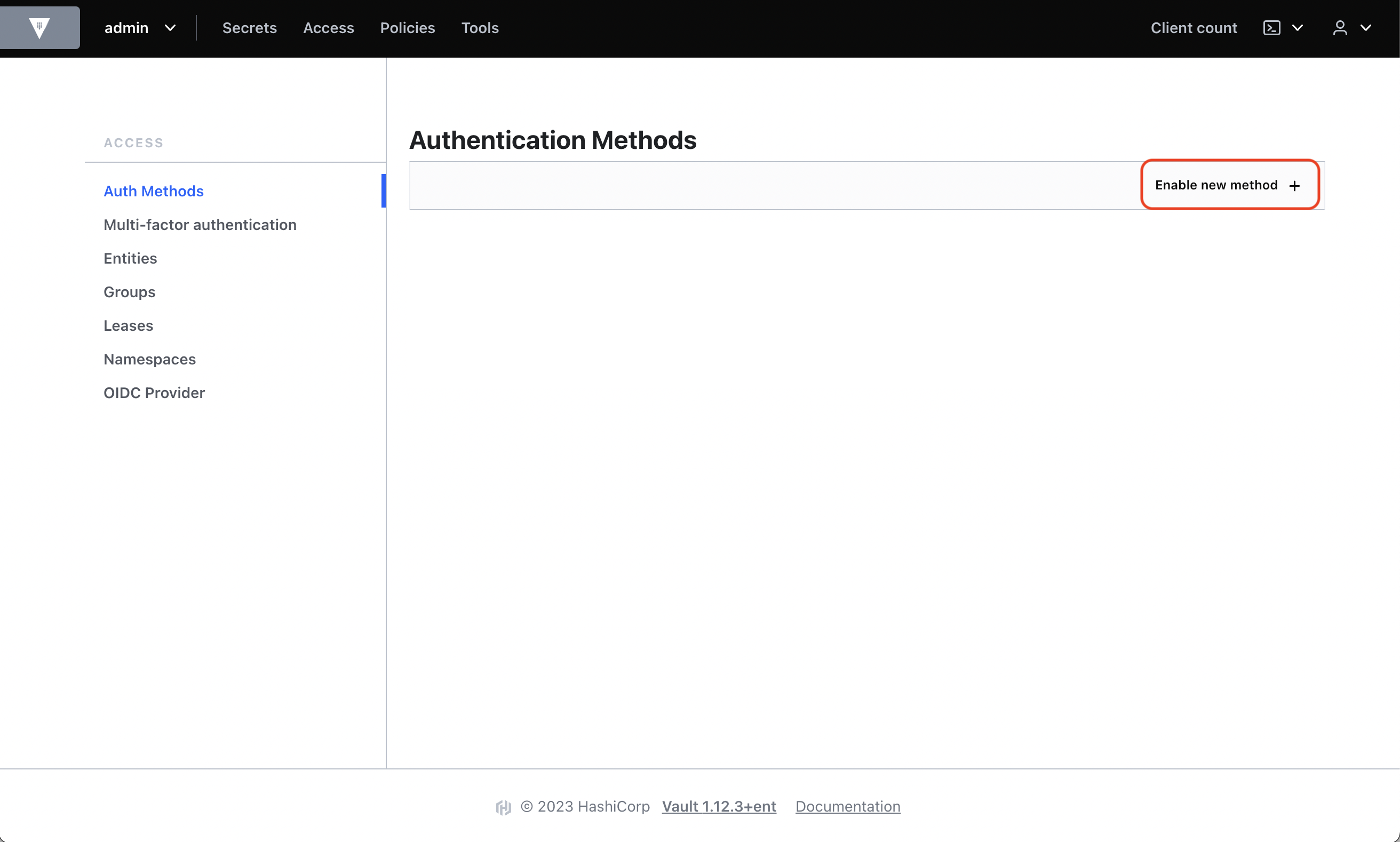 integrations hashicorp vault access