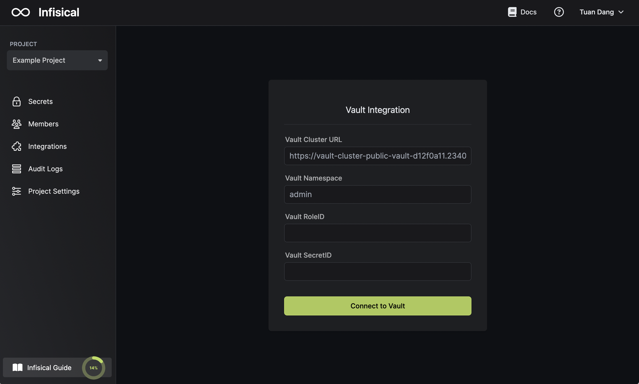 integrations hashicorp vault authorization