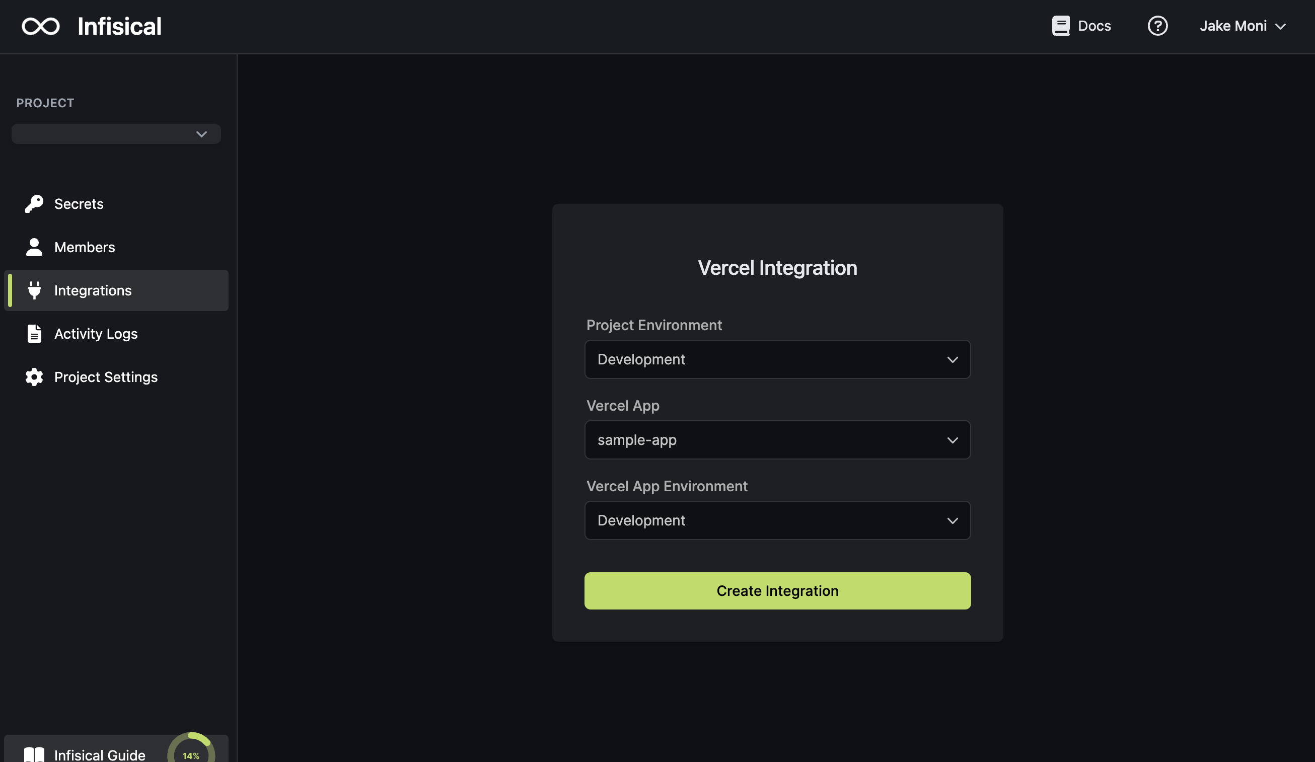 integrations vercel