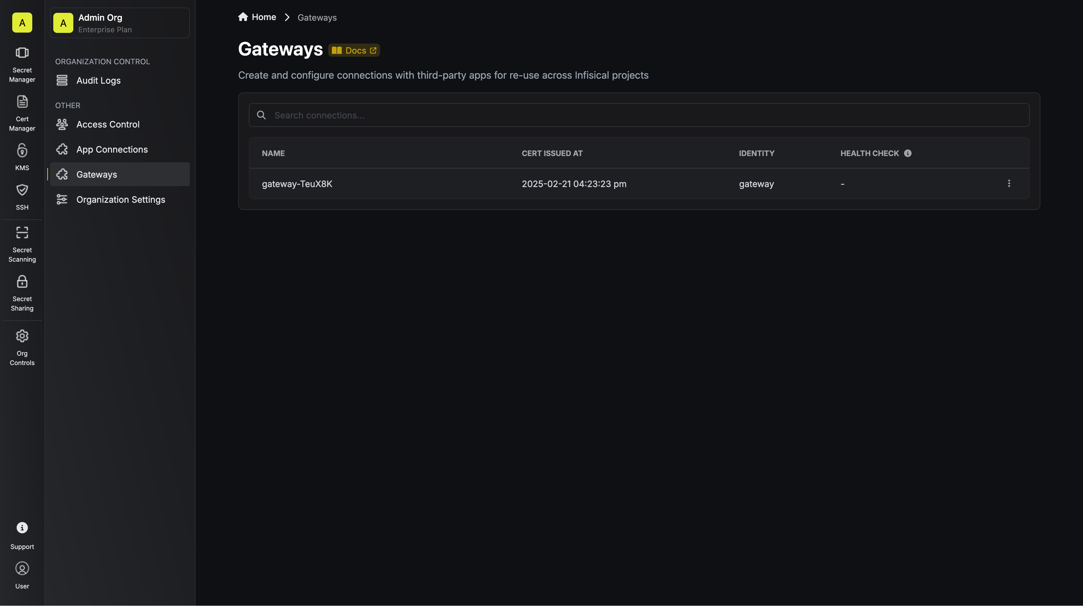 Gateway List