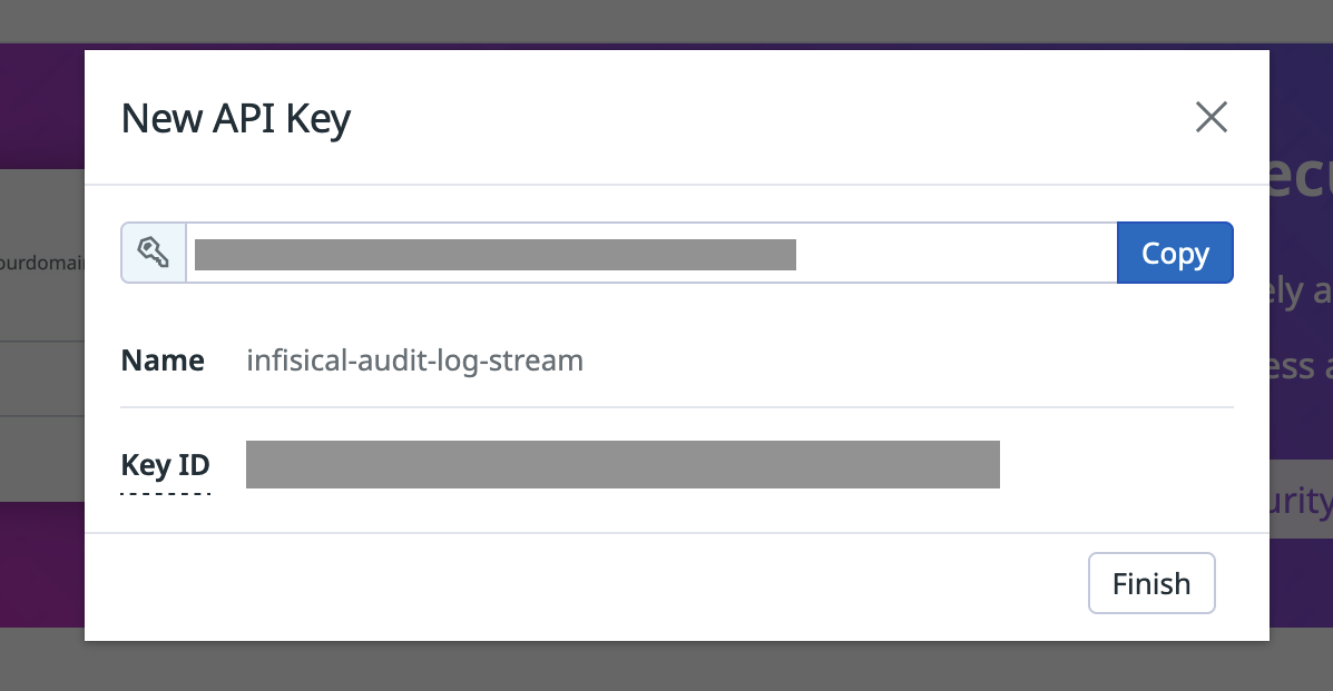 api key form