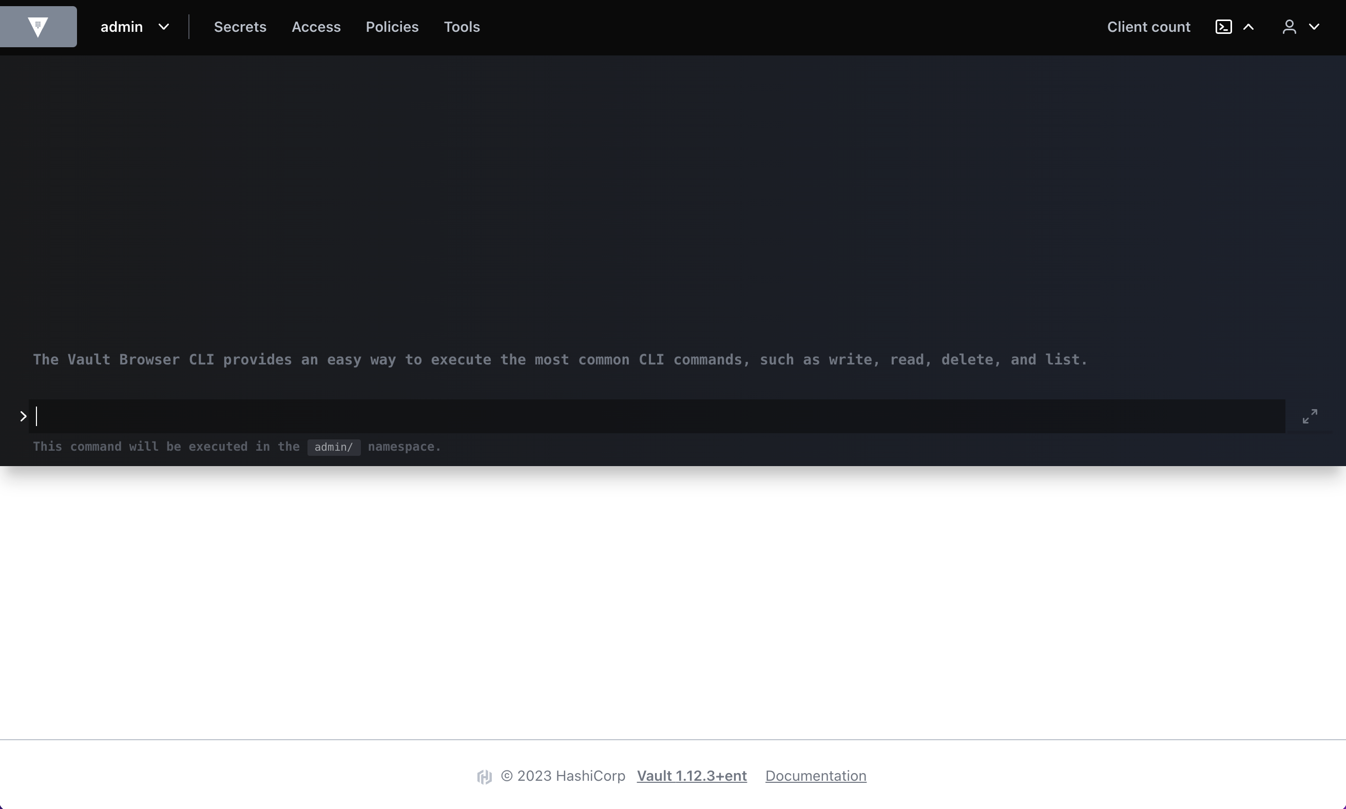 integrations hashicorp vault shell